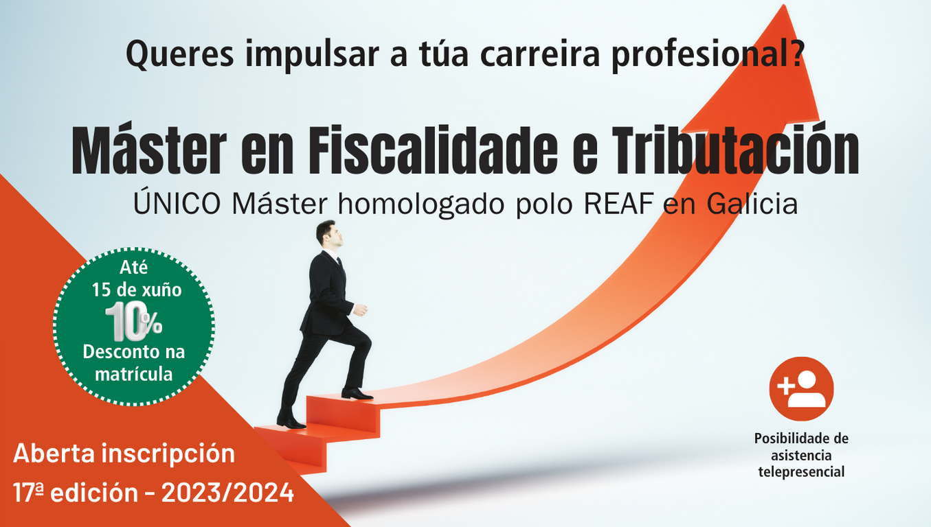 Solicita información Máster Fiscalidad Colegio Economistas Coruña
